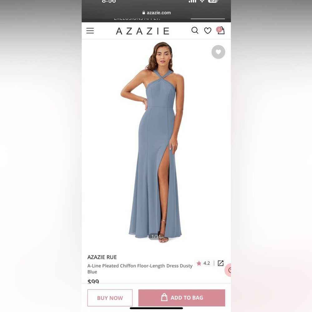 Azazie rue dress